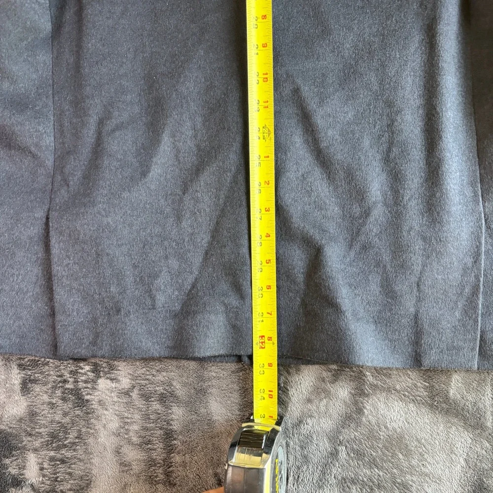 Ermenegildo Zegna Mens Wool Silk Car Coat Luxury Minimalist Fits XL Navy/Gray
